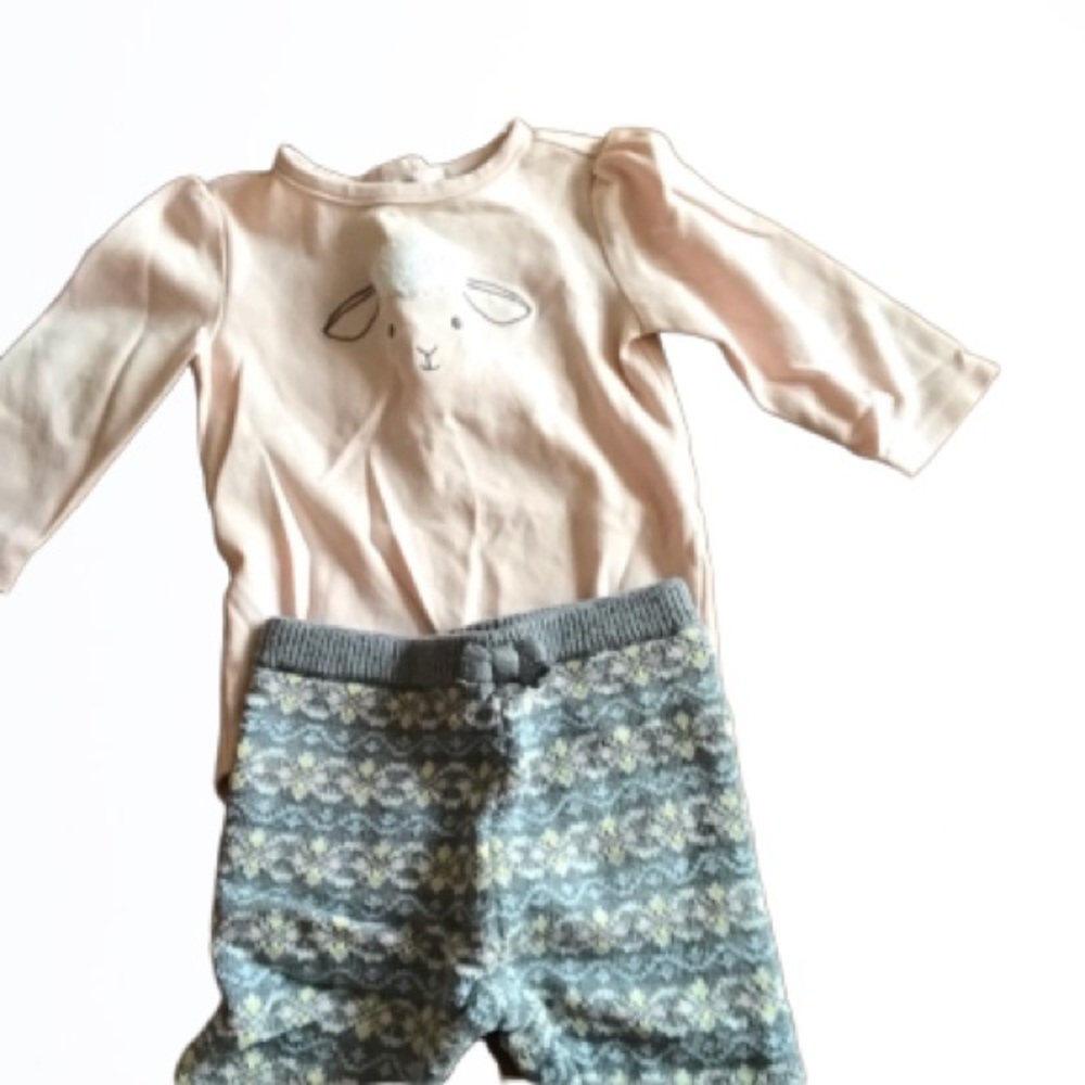 Janie and jack infant girl set
